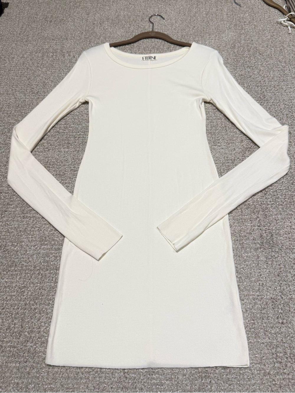 Eterne White Midi Dress
